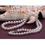 JYX Natural White Freshwater Cultured Pearl Necklace 18 inches