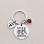 UJIMS Nurse Gift Certified Nursing Assistant Charm Keychain CNA’S are The Heart Be at Medical CNA Graduation Gifts CNA Stethoscope Medical Paramedic Jewelry