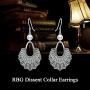 SISGEM RBG Dissent Collar Earrings with Pearl,S925 Sterling Silver Ruth Bader Ginsburg Drop Dangle Earrings Jewelry Gifts for Women Girls Ruth RBG