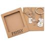 Quan Jewelry Family Jewelry Set of 3, Fathers Day and Mothers Day Gifts with Inspirational Quote on Greeting Card