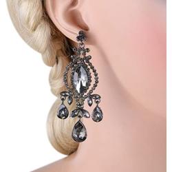 EVER FAITH Austrian Crystal Vintage Style Teardrop Dangle Chandelier Earrings