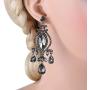 EVER FAITH Austrian Crystal Vintage Style Teardrop Dangle Chandelier Earrings