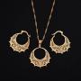 Ethiopian Jewelry Set Pendant Chain Earring Jewelry Eritrea Habesha Party African