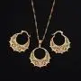 Ethiopian Jewelry Set Pendant Chain Earring Jewelry Eritrea Habesha Party African