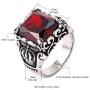 U7 Men Vintage Dragon Claw Ring, Gothic Skull Ring, Statement Bully Ring, Retro Hawk Rings, Ring Size 6 to 13, with Gift Box