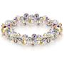 LADY COLOUR Jewelry Gifts for Mom, When in Rome Women Bracelet, 7 Inch Stretch Bracelet with Crystals, Hypoallergenic Jewelry, Gift Box Packing, Valentines Day Birthday Gifts for Her