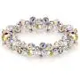 LADY COLOUR Jewelry Gifts for Mom, When in Rome Women Bracelet, 7 Inch Stretch Bracelet with Crystals, Hypoallergenic Jewelry, Gift Box Packing, Valentines Day Birthday Gifts for Her