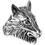 HZMAN Mens Gothic Stainless Steel Vintage Wolf Head Biker Ring