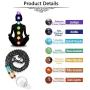 Top Plaza 7 Chakra Healing Crystal Natural Stone Beaded Necklace Silver Copper Wire Wrapped Stone Hexagonal Pendant Necklaces Yoga Meditation Reiki Jewelry for Women