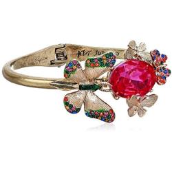 Betsey Johnson Butterfly Hinged Bangle