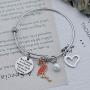 Flamingo Keychain Bracelet Be A Flamingo in A Flock of Pigeons Flamingo Lovers Gifts