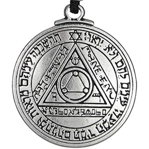 Pewter Pentacle of The Sun Key of Solomon Talisman Pendant