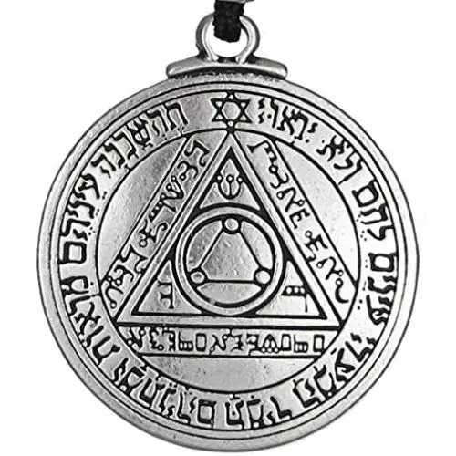 Pewter Pentacle of The Sun Key of Solomon Talisman Pendant Pewter Pentacle of The Sun Key of Solomon Talisman Pendant