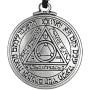 Pewter Pentacle of The Sun Key of Solomon Talisman Pendant