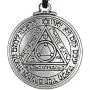 Pewter Pentacle of The Sun Key of Solomon Talisman Pendant Pewter Pentacle of The Sun Key of Solomon Talisman Pendant