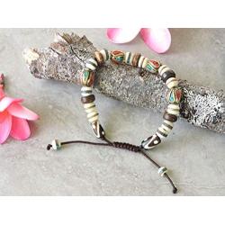 Embedded Medicine Bracelet Yoga Healing Beads Adjustable Wrist Mala Many Color Choices (Multi)