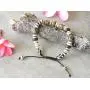 Embedded Medicine Bracelet Yoga Healing Beads Adjustable Wrist Mala Many Color Choices (Multi)