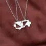 KUIYAI Best Friend Puzzle Piece Necklace 2 Pair of Jigsaw Puzzle Piece Necklace Set Couple BFF Friendship Pendant Jewelry Siblings Gift KUIYAI Best Friend Puzzle Piece Necklace 2 Pair of Jigsaw Puzzle Piece Necklace Set Couple BFF Friendship Pendant Jewelry Siblings Gift