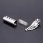 Bluesnow Cylinder Bottle Hollow Wing Urn Keepsake Pendant Necklace Memorial Ash Keychain Cremation Jewelry Bluesnow Cylinder Bottle Hollow Wing Urn Keepsake Pendant Necklace Memorial Ash Keychain Cremation Jewelry