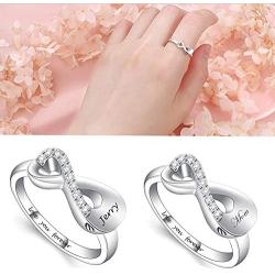 Infinity Mini Ring Hold Loved Ones Ashes Cremation Urn Ring for Women Finger Ring Memorial Jewelry