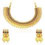 Crunchy Fashion Bollywood Indian Jewelry Embellished Butterfly Necklace with Earrings Set for Women/Girls