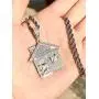 Shop-iGold Custom Trap Men Women 925 Italy White Gold Finish Iced Silver Charm Ice Out Pendant Stainless Steel Real 3 mm Rope Chain, Mans Jewelry, Iced Pendant, Rope Necklace 16''- 24''
