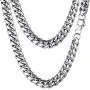 PROSTEEL Stainless Steel Cuban Chain Necklace, Silver/Gold/Black Tone, Nickel-Free, Hypoallergenic Necklace, W: 4.8mm-14mm, L: 14inch-30inch, Come Gift Box PROSTEEL Stainless Steel Cuban Chain Necklace, Silver/Gold/Black Tone, Nickel-Free, Hypoallergenic Necklace, W: 4.8mm-14mm, L: 14inch-30inch, Come Gift Box