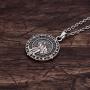 SanLan St Christopher Pendant Saint Protect Us Necklace Saint Christopher Pendant Religious Jewelry Gift with Chain