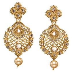 Bindhani Bollywood Hair Head Jewelry Wedding Maang Tikka Bridal Mang Tika Earrrings For Women