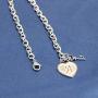 Joycuff Heart Initial Bracelets for Women Teen Girl Sister Best Friend Daugther Letter Charm Chain Stainless Steel Jewelry for Her