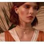 S.J JEWELRY Womens Simple Delicate Handmade 14k Gold Plated/Rose Gold Plated Dainty Circle Thin Open Circle Chain Star Choker Necklace