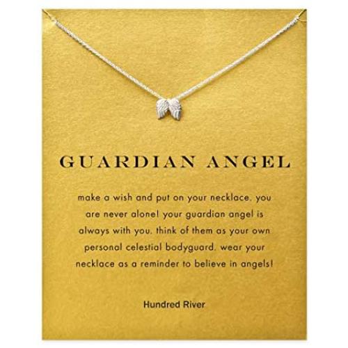 RZKING Compass Butterfly Necklace with Message Card Friendship Star Elephant Pendant Necklace with Gift Card