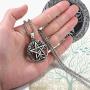 PROSTEEL Stainless Steel Tetragrammaton Pentacle Necklace, Eliphas Levis Pentagram, Men Women Amulet Statement Jewelry, Wiccan Magical Star Satanism Pendant Necklace, Come Gift Box