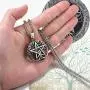 PROSTEEL Stainless Steel Tetragrammaton Pentacle Necklace, Eliphas Levis Pentagram, Men Women Amulet Statement Jewelry, Wiccan Magical Star Satanism Pendant Necklace, Come Gift Box