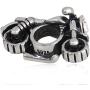 Motorcycle Charm - Authentic 925 Sterling Silver CZ Stone Beads - Fit DIY Charms
