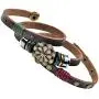 Multilayer Leather Personality Hematite Lucky Lotus Flower Snap Button Wrap Bracelet Multilayer Leather Personality Hematite Lucky Lotus Flower Snap Button Wrap Bracelet