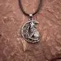 HAQUIL Wolf Jewelry Howling Wolf Pendant Necklace for Men for Women, 19.7'' HAQUIL Wolf Jewelry Howling Wolf Pendant Necklace for Men for Women, 19.7''