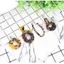 SEVENSTONE 4 Pcs Acrylic Dangle Drop Earrings Statement Mottled Boho for Women Resin Tortoise Fashion Jewelry Set