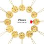 Eoumy Constellation Pendant Necklace for Women Gold Plated Astrology Horoscope 12 Constellation Zodiac Coin Necklace