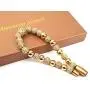 Luxury CZ Imperial Crown Braided Copper Bracelets with 8mm Micro Pave Cubic Zirconia Beads Pulseira Bangle Charm
