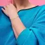 Titanium Stainless Steel Magnetic Bracelet Link Stylish Womens Bracelets with Rhinestone,2 Colors to Choose