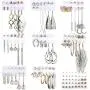 Fashion Earrings for Women Girls, Funtopia 68 Pairs Drop Dangle Earrings, Statement Stud Earrings Pearl Earrings Set for Party Jewelry Gift (Gold and Silver)