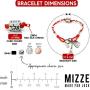 Womens Red Silk String Bracelet with 72 Names of God Silver Tone Cube Charm for Health, Prosperity, Protection & Happiness - Multi Charm Jewelry Gift for Women includes Hamsa Hand, Fish and Heart Charms - 7'' Length