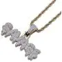 Naomi SAVAGE Bubble Letters Combine Pendant Necklace Hip Hop Mens Trendy Jewelry Gold Silver Rope Chain Tennis Chain multi-color 24 in Naomi SAVAGE Bubble Letters Combine Pendant Necklace Hip Hop Mens Trendy Jewelry Gold Silver Rope Chain Tennis Chain multi-color 24 in