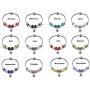 White Birch Fit Pandora Charm Bracelet All Month Birthstone Best Birthday Gifts for Women and Girls DIY Jewelry