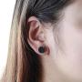 Lenias 6 Pairs Druzy Crystal Stud Earrings Round Triangle Cute Studs Earrings Set Pierced Fashion Jewelry for Women Men Girls
