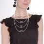 Humble Chic Layered Statement Necklace - Multi-Chain Waterfall Simulated Diamond Long Multistrand Chains Bib for Women - Sparkling CZ Crystal Rhinestone Jewels Humble Chic Layered Statement Necklace - Multi-Chain Waterfall Simulated Diamond Long Multistrand Chains Bib for Women - Sparkling CZ Crystal Rhinestone Jewels