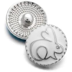 Interchangeable 18-20mm Snap Jewelry Easter Bunny Rabbit My Prime Gifts 18-20mm