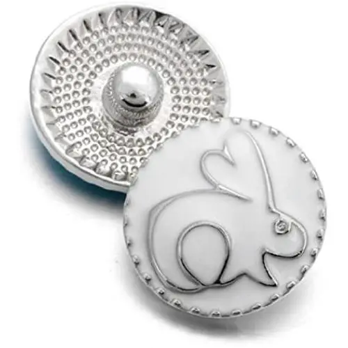 Interchangeable 18-20mm Snap Jewelry Easter Bunny Rabbit My Prime Gifts 18-20mm Interchangeable 18-20mm Snap Jewelry Easter Bunny Rabbit My Prime Gifts 18-20mm