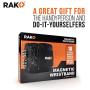 RAK Magnetic Wristband with Strong Magnets for Holding Screws, Nails, Drill Bits for DIY Handyman, Father/Dad, Husband, Boyfriend, Him, Men, Women (Black)